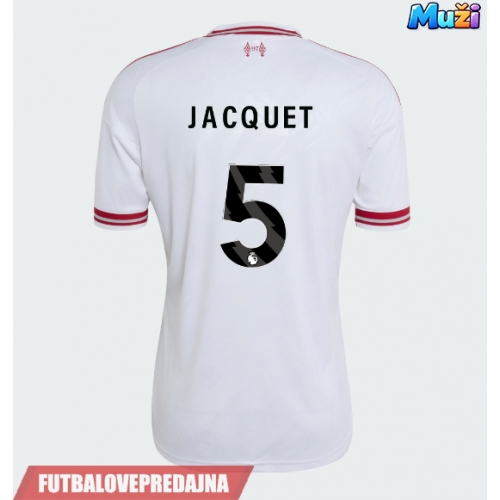 Lacne Muži Futbalové dres Liverpool Jeremy Jacquet #5 2026-27 Krátky Rukáv - Preč
